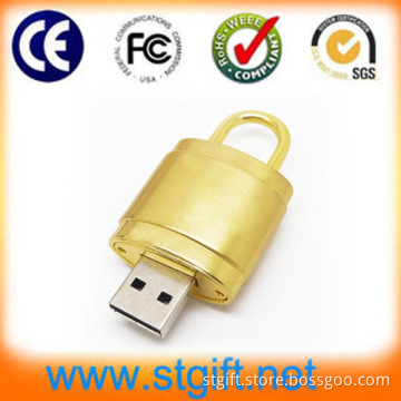Crystal USB Lock with Enough Memory Stick 1GB USB Flash Drive